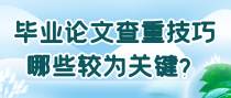 毕业论文查重技巧哪些较为关键？