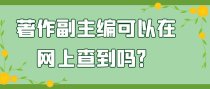 著作副主编可以在网上查到吗？