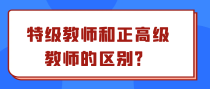 特级教师和正高级教师的区别？