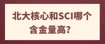 北大核心和SCI哪个含金量高？