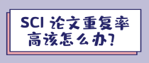 SCI 论文重复率高该怎么办？